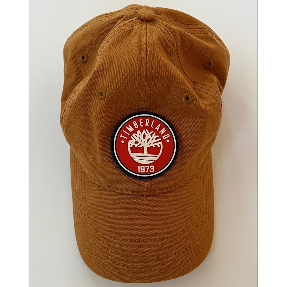 Timberland 1973 Men’s Khaki Tan SnapBack Hat Cap Embroidered Logo